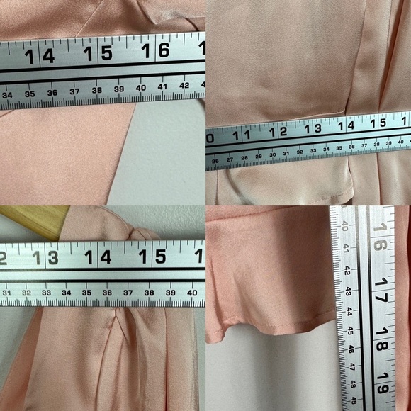 NEW ASTR Corset Peplum Top Blouse‎ Size Small Long Sleeves Romantic Baby Pink S - Picture 13 of 14